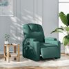 vidaXL Fauteuil inclinable &eacute;lectrique Vert fonc&eacute; Tissu