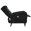 vidaXL Fauteuil de massage inclinable noir velours