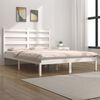 vidaXL Cadre de lit sans matelas blanc bois massif 120x200 cm