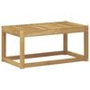 vidaXL Banc de Jardin Blanc 79 x 43 x 37 cm Bois d'Acacia Massif