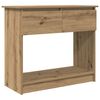 vidaXL Table console avec tiroirs ch&ecirc;ne artisanal 85,5x38,5x74,5 cm