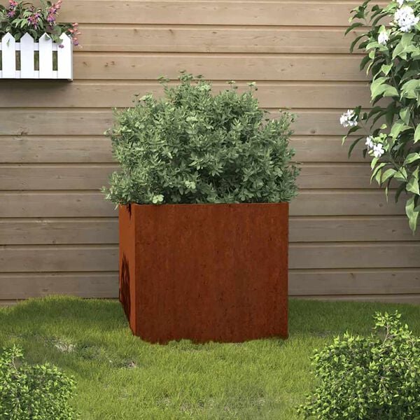 vidaXL Jardini&egrave;re 49x47x46 cm acier corten