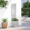 vidaXL Écran de confidentialité de jardin Floral Argent 32 x 140 cm