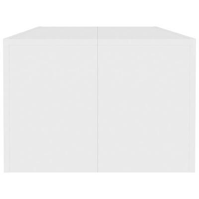 vidaXL Table basse Blanc 110x50x35 cm Aggloméré