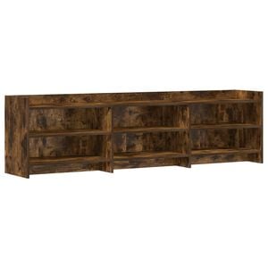 vidaXL Meuble TV 168 x 33 x 47 cm Ch&ecirc;ne fum&eacute; Bois d'ing&eacute;nierie