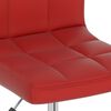 vidaXL Chaise de bureau pivotante Rouge bordeaux Similicuir