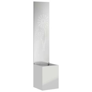 vidaXL &Eacute;cran de confidentialit&eacute; de jardin Fretwork Argent&eacute; 32 x 150 cm