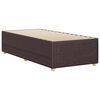 vidaXL Cadre de lit sans matelas marron fonc&eacute; 80x200 cm tissu