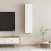 vidaXL Meubles TV 2 pcs Blanc et ch&ecirc;ne sonoma Bois d&rsquo;ing&eacute;nierie