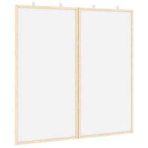 vidaXL Tableau d'Affichage 80 x 80 x 1.4 cm Bois de pin massif Blanc