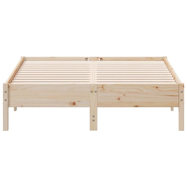 vidaXL Cadre de lit sans matelas 140x190 cm bois de pin massif
