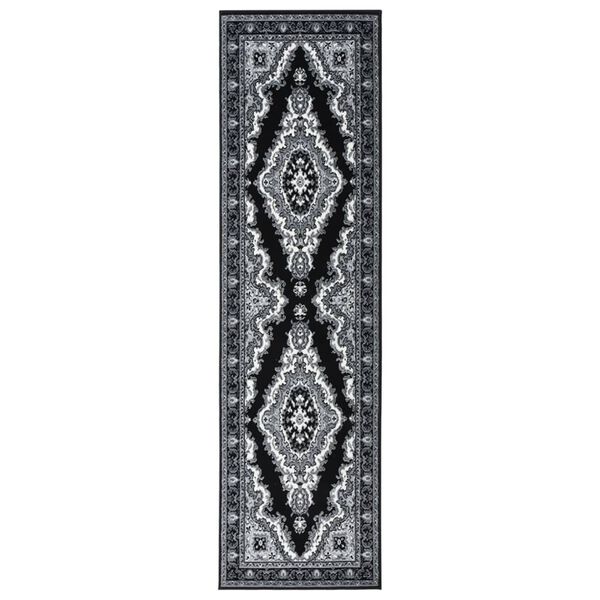 vidaXL Tapis BCF Noir 60x250 cm