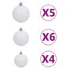 vidaXL Sapin de No&euml;l artificiel articul&eacute; 150 LED et boules 150 cm