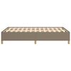 vidaXL Cadre de lit sans matelas taupe 120x190 cm tissu
