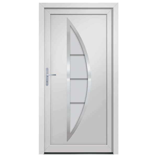 vidaXL Porte d'entr&eacute;e Blanc 98x200 cm PVC
