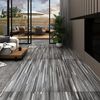 vidaXL Dalles de plancher PVC autoadhésif 5,21 m² 2 mm gris rayé