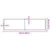 vidaXL &Eacute;tag&egrave;re murale 220x60x(2-6) cm bois de ch&ecirc;ne massif non trait&eacute;