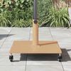 vidaXL Pied de parasol Bois Clair 45 x 45 x 31,5 cm