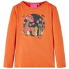 T-shirt enfants à manches longues orange brûlé 92