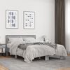 vidaXL Cadre de lit sans matelas sonoma gris 135x190 cm