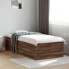 vidaXL Cadre de lit sans matelas ch&ecirc;ne marron 100x200 cm