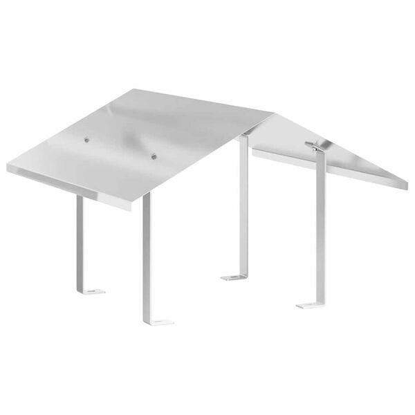 vidaXL Hotte de chemin&eacute;e Argent&eacute; 60 x 60 x 38 cm Acier inoxydable