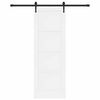 vidaXL Porte coulissante ORKDAL Blanc 73,5 x 211 cm Pin massif
