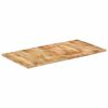 vidaXL Dessus de table bois de manguier solide 25-27 mm 120x60 cm