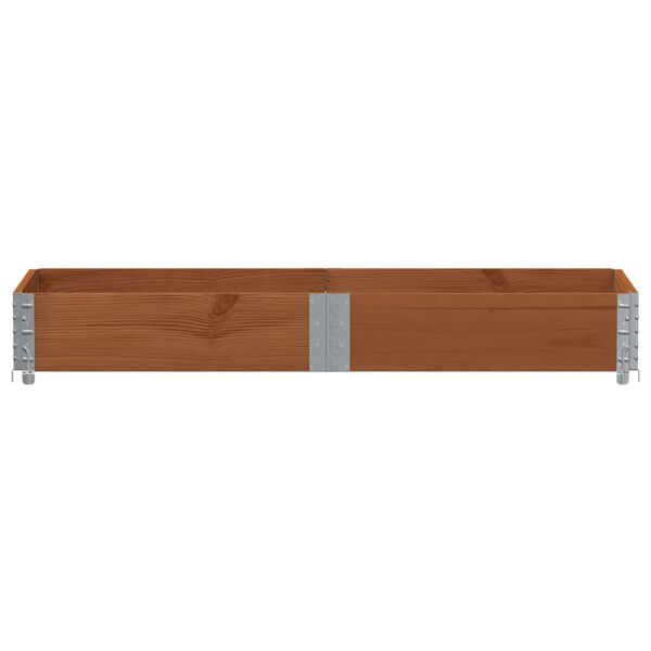 vidaXL Collier de palette marron 150x50 cm bois de pin solide