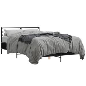 vidaXL Cadre de lit sans matelas noir 120x200 cm