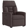 vidaXL Fauteuil inclinable électrique marron foncé tissu