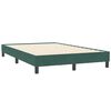vidaXL Sommier &agrave; lattes de lit et matelas et LED vert fonc&eacute; 120x210cm velours