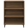 vidaXL Buffet Chêne marron 69,5x32,5x90 cm Bois d'ingénierie
