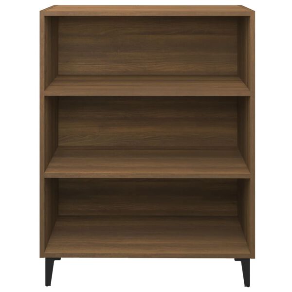 vidaXL Buffet Chêne marron 69,5x32,5x90 cm Bois d'ingénierie