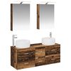 vidaXL Ensemble de mobilier de salle de bain 5 pc Bois ancien