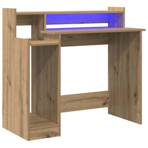 vidaXL Bureau Ch&ecirc;ne artisanal 97 x 45 x 90 cm Bois d'ing&eacute;nierie