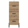 vidaXL Buffet chêne artisanal 34 x 34,5 x 90 cm Bois d'ingénierie