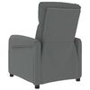 vidaXL Fauteuil inclinable Gris fonc&eacute; Tissu