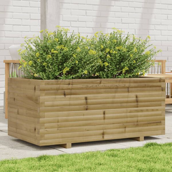 vidaXL Jardini&egrave;re 110x60x49,5 cm bois de pin impr&eacute;gn&eacute;