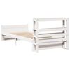 vidaXL Cadre de lit avec t&ecirc;te de lit sans matelas blanc 90x190 cm