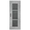 vidaXL Armoire murale gris béton 34,5x34x90 cm