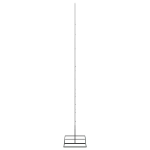 vidaXL Arbre de Noël en métal pour décoration noir 150 cm