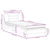 vidaXL Lit avec matelas Hvar blanc 90x190 cm similicuir