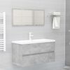 vidaXL Ensemble de meubles de salle de bain 2 pcs Gris b&eacute;ton