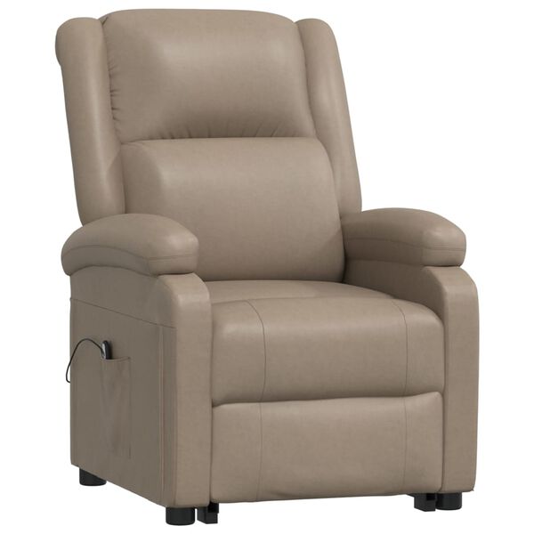 vidaXL Fauteuil Cappuccino Similicuir