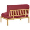 vidaXL Ensemble de Canap&eacute;s avec coussin Uni Bordeaux 120 x 92 x 69 cm