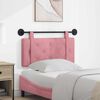 vidaXL T&ecirc;te de lit suspendue Montage mural Rose 90 x 55 x 5 cm Velours