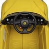vidaXL Voiture de course pour Ferrari F12 Jaune 6 V avec t&eacute;l&eacute;commande