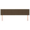 vidaXL T&ecirc;tes de lit 2 pcs Marron Fonc&eacute; 100x5x78/88 cm Tissu
