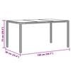 vidaXL Ensemble &agrave; manger de jardin et coussins 7 pcs marron rotin